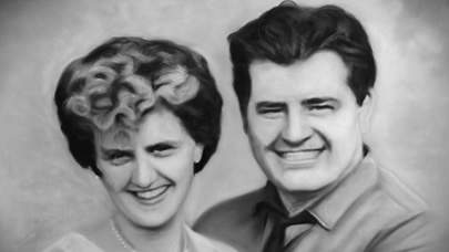 Anniversary Celebration B/W Portrait Commission